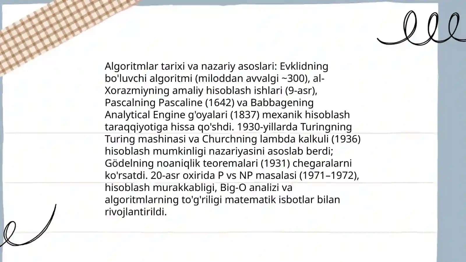 Algoritmlar nazariyasiga kirish 4