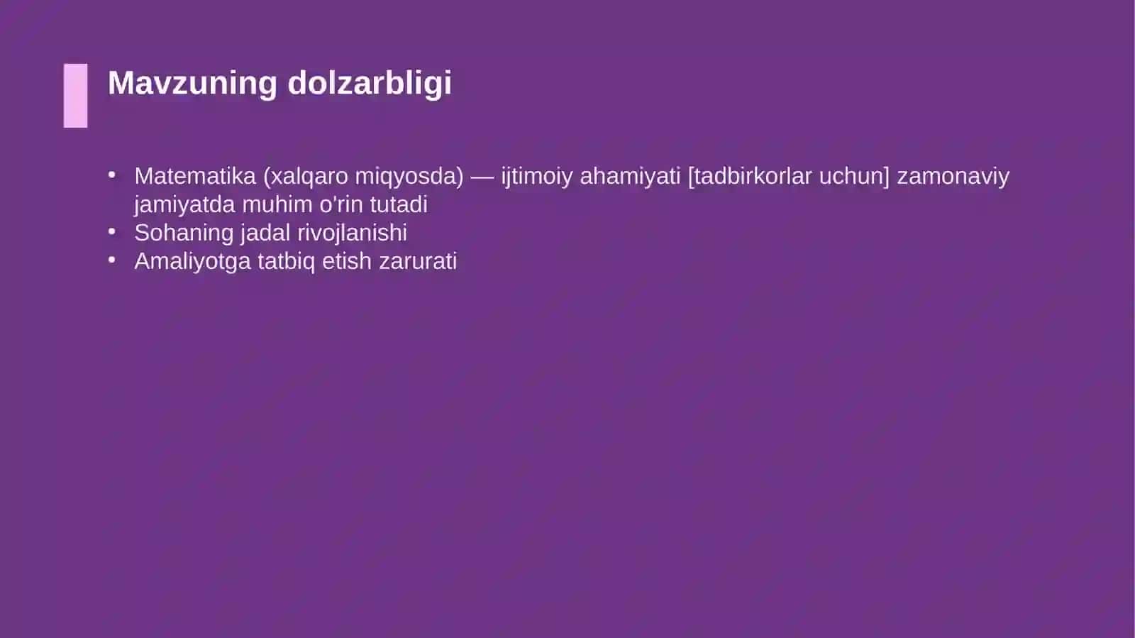 Matematika (xalqaro miqyosda) — ijtimoiy ahamiyati [tadbirkorlar uchun] 4