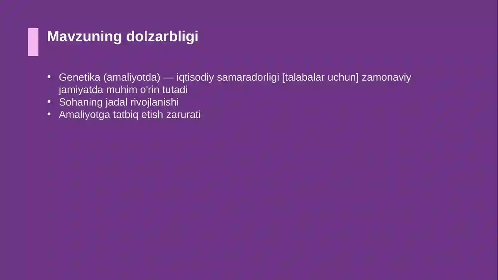 Genetika (amaliyotda) — iqtisodiy samaradorligi [talabalar uchun] 4