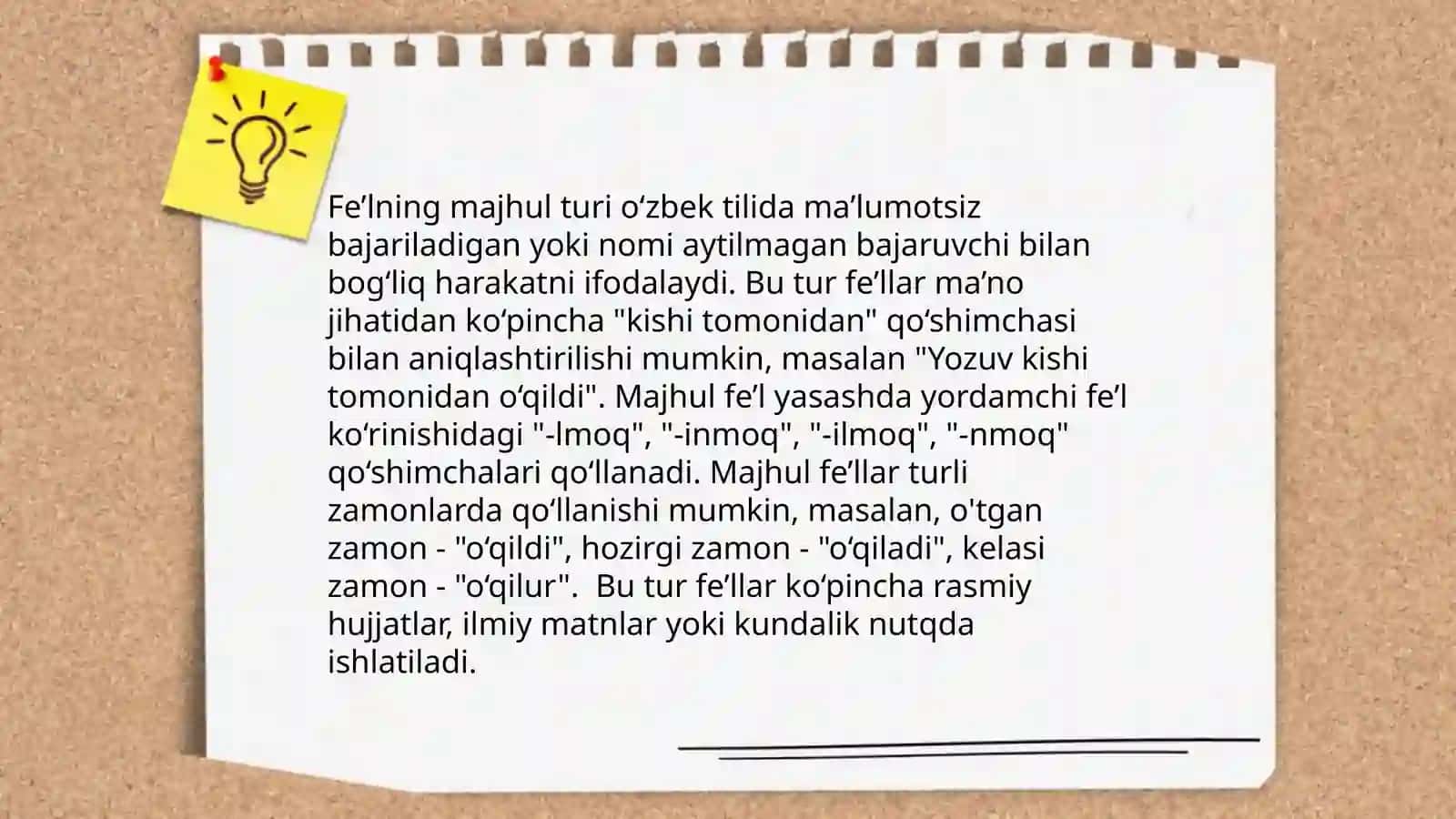 Boshlangʻich sinf darslarida feʼlga oid mashqlarni tasnif qilish 4