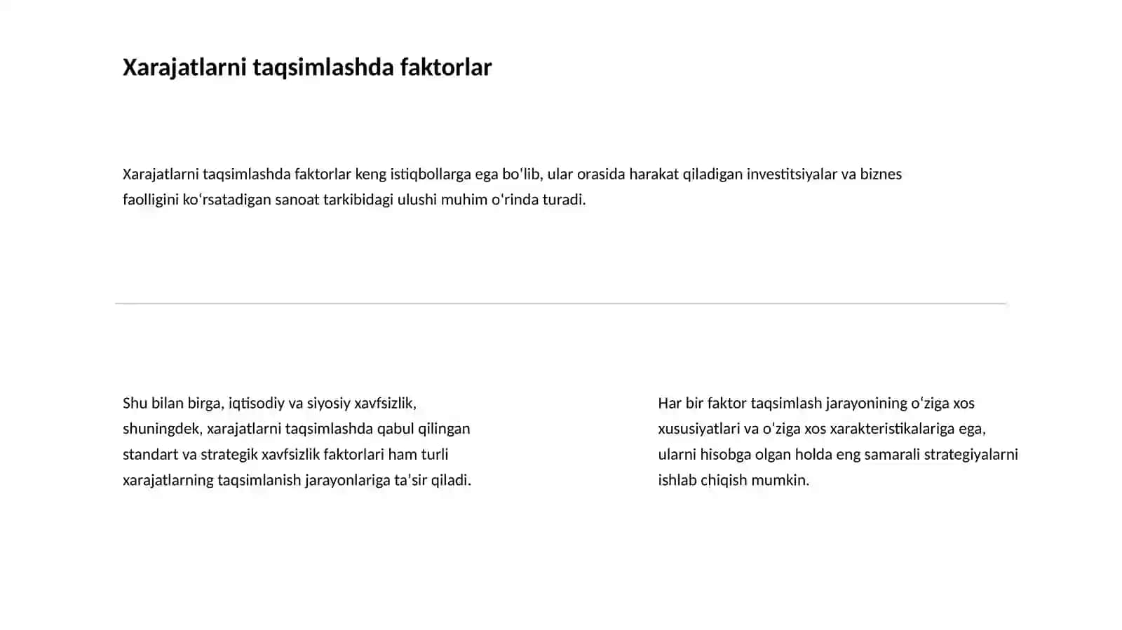 Xarajatlarni Taqsimlash 4