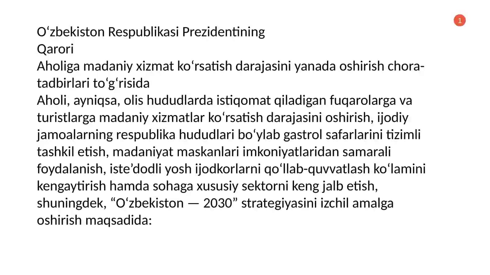 AHOLIGAMADANIYVAMAʼRIFIY HIZMATKOʻRSATISH 4