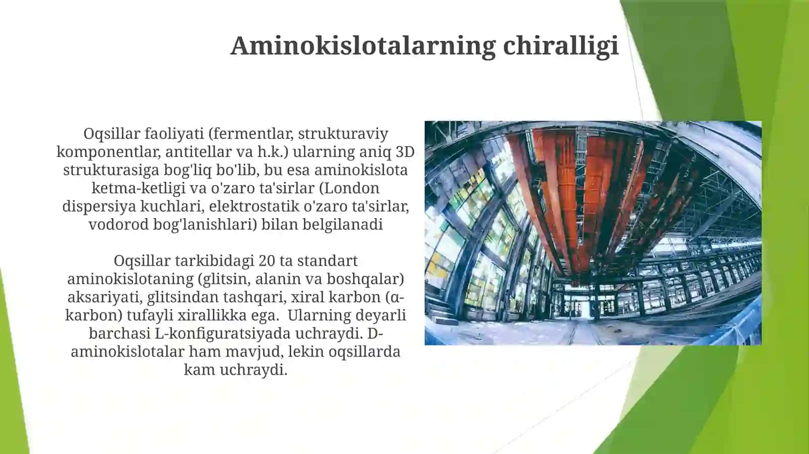 Polipeptitli aminokislatalar, tuzilishi va oqsilar 4