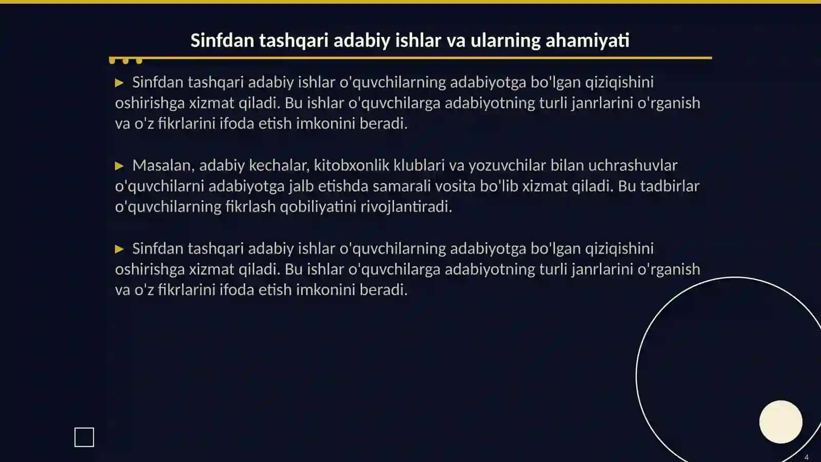 Adabiy-nazariy tushunchalami o`rganish 4
