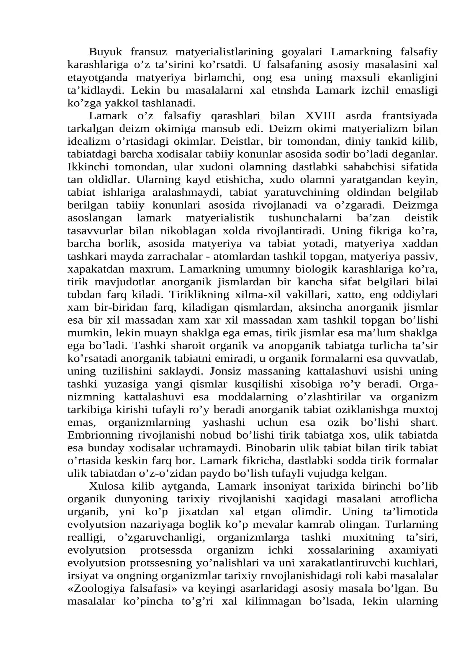 CH Darvinning evolyusion ta'limoti va undan keyingi davr 4