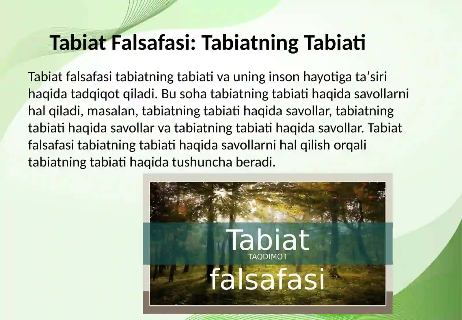 Ontologiya va tabiat falsafasi 4