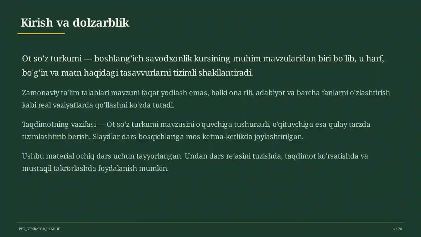 Ot so'z turkumi (3-sinf) 4