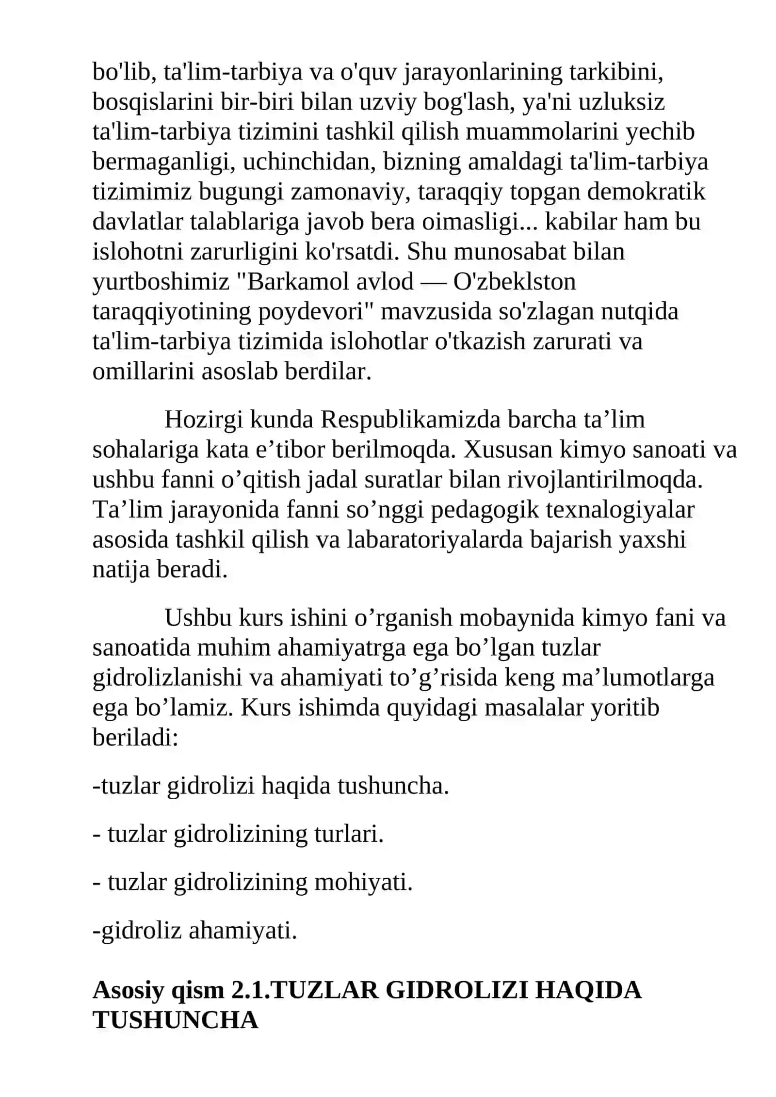 TUZLAR GIDROLIZI VA ULARNING TURLARI 4