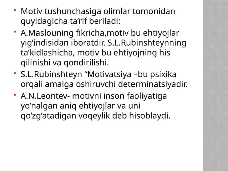 O'rta maktab yoshi davri motivlari 4