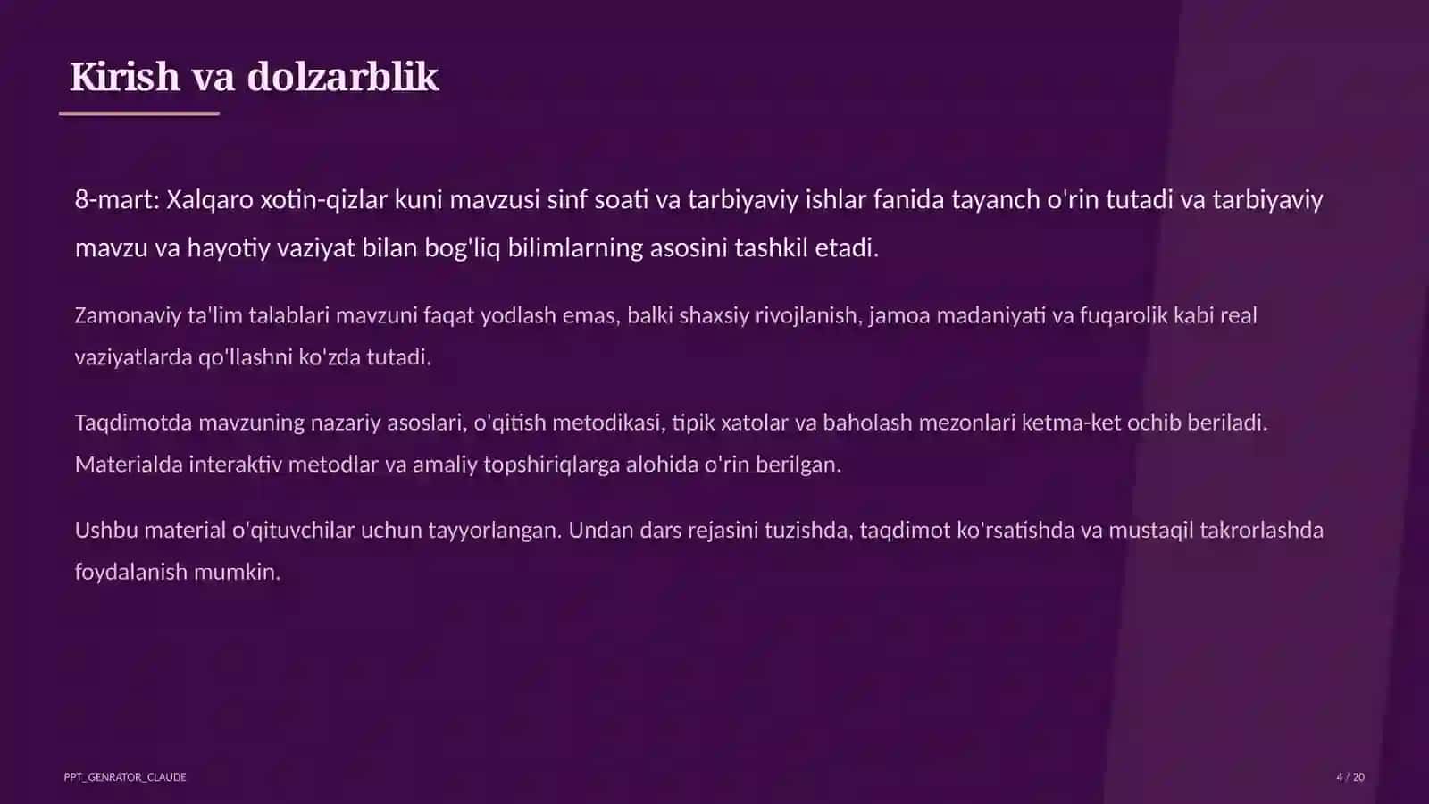 8-mart: Xalqaro xotin-qizlar kuni 4