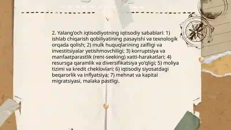 Yalang'och iqtisodiyot 4