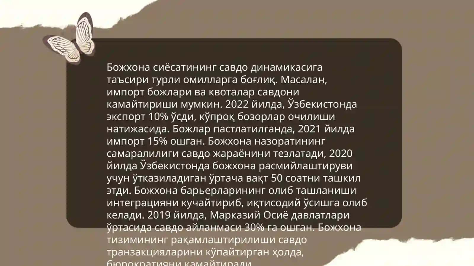 2024 йилги жахон ташки савдоси ва унинг динамикаси 4