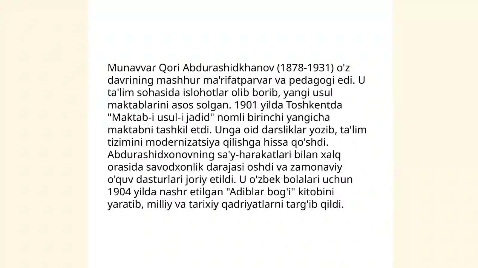 Mahmudxo'ja Behbudiy, Munavvar Qori va Said Ahmad Siddiqiy faoliyati 4