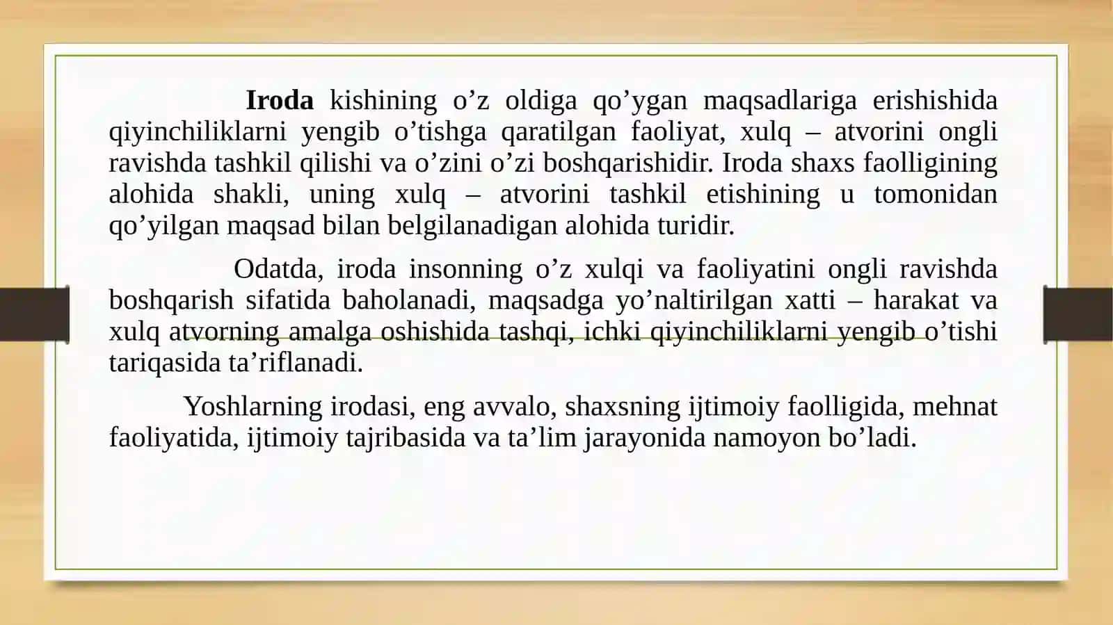 SHAXSNING IRODAVIY SIFATLARINI RIVOJLANISHI 4