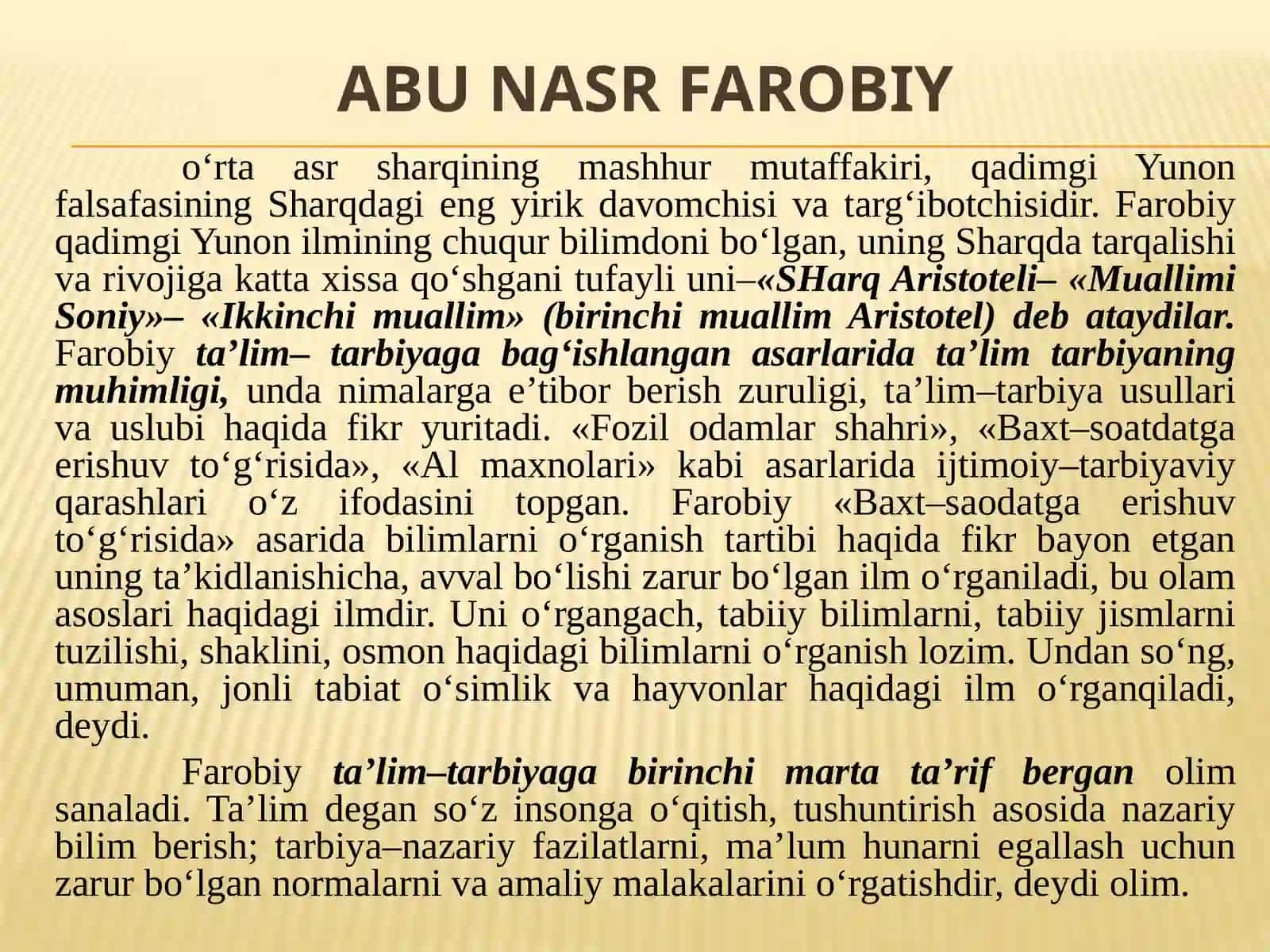 SHARQ UYG‘ONISH DAVRIDA TA’LIM VA TARBIYAMASALALARI 4