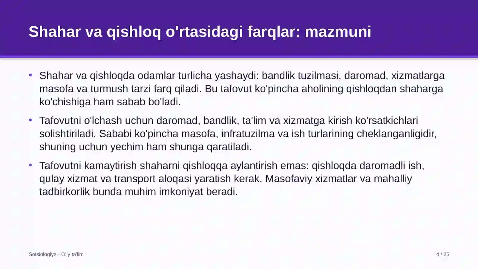 buyumlar interneti sohasida shahar va qishloq o'rtasidagi farqlar 8727 4