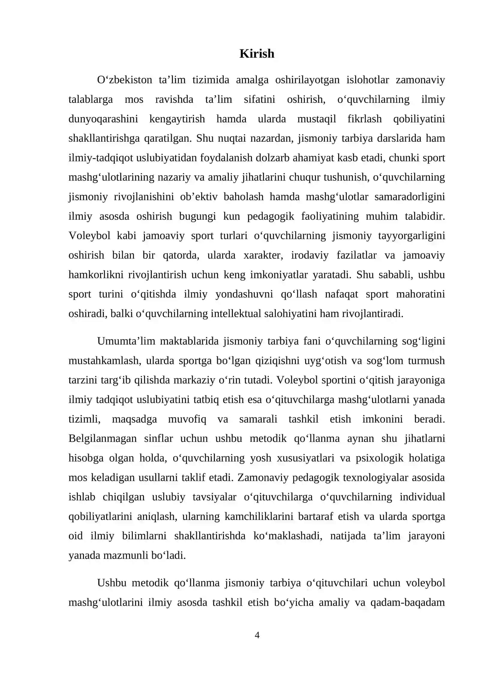 Tanlangan sportda ilmiy tadqiqot uslubiyati voleybol 4