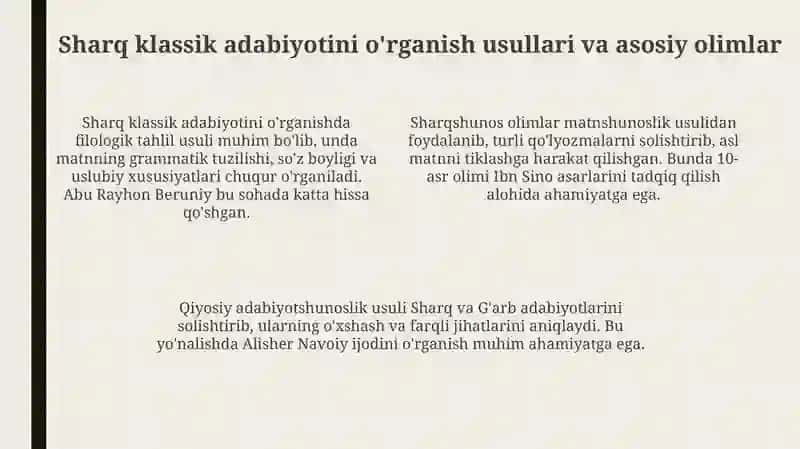 Sharq mumtoz adabiyotshunosligi tarixi 4