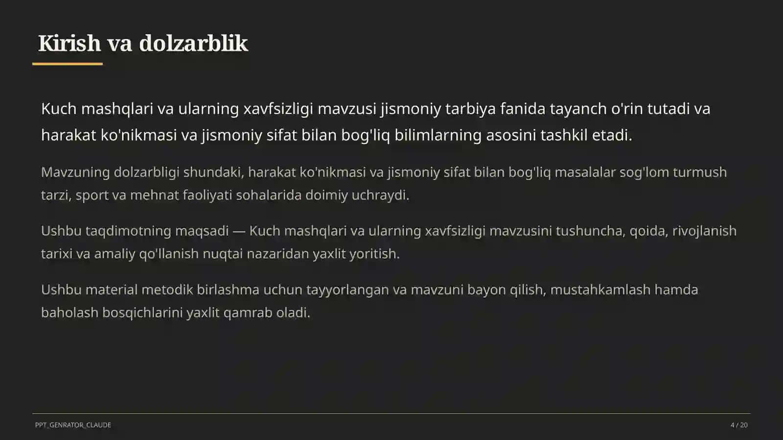 Kuch mashqlari va ularning xavfsizligi (8-sinf) 4