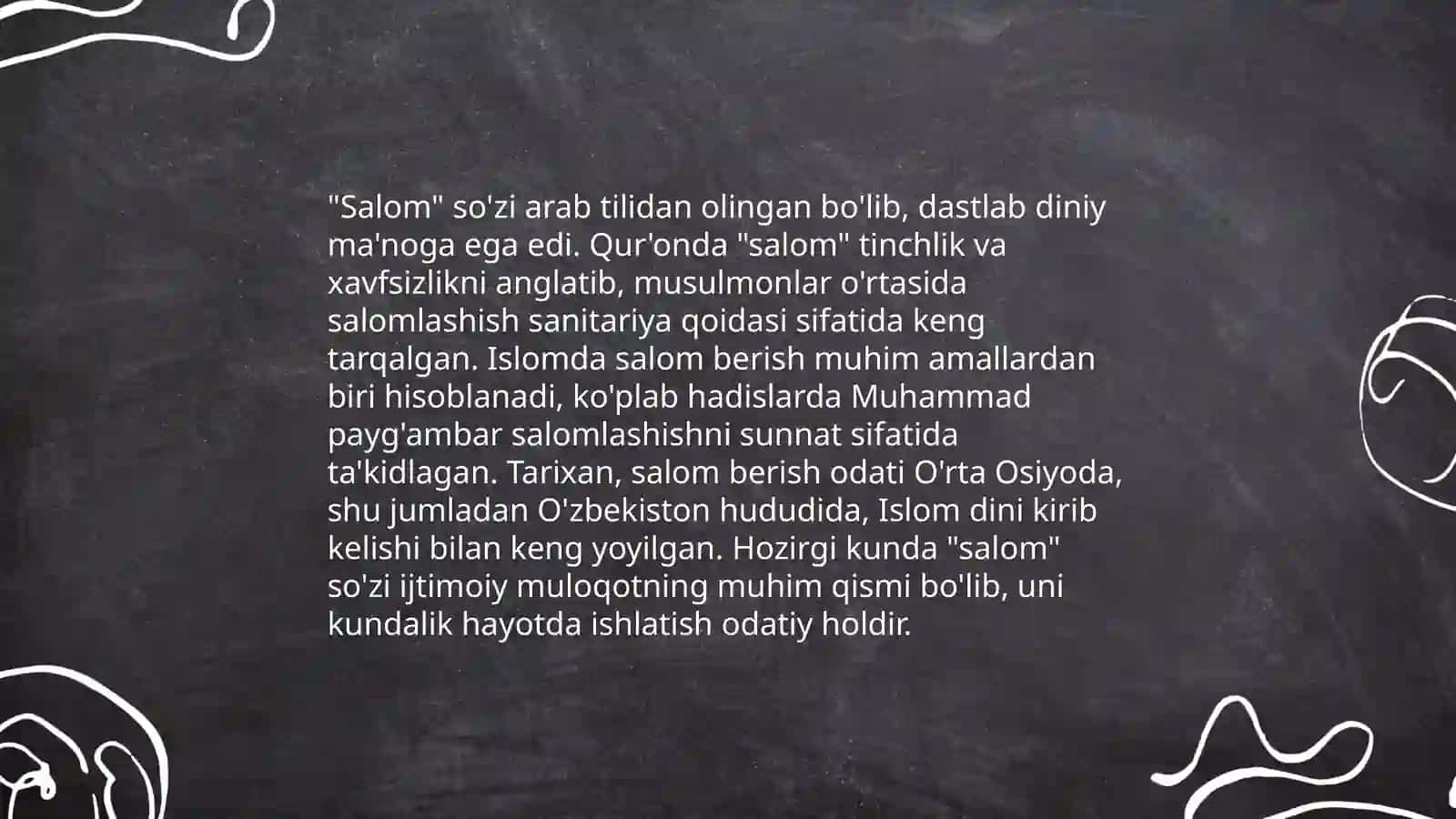 Salomlashish odatlari 4