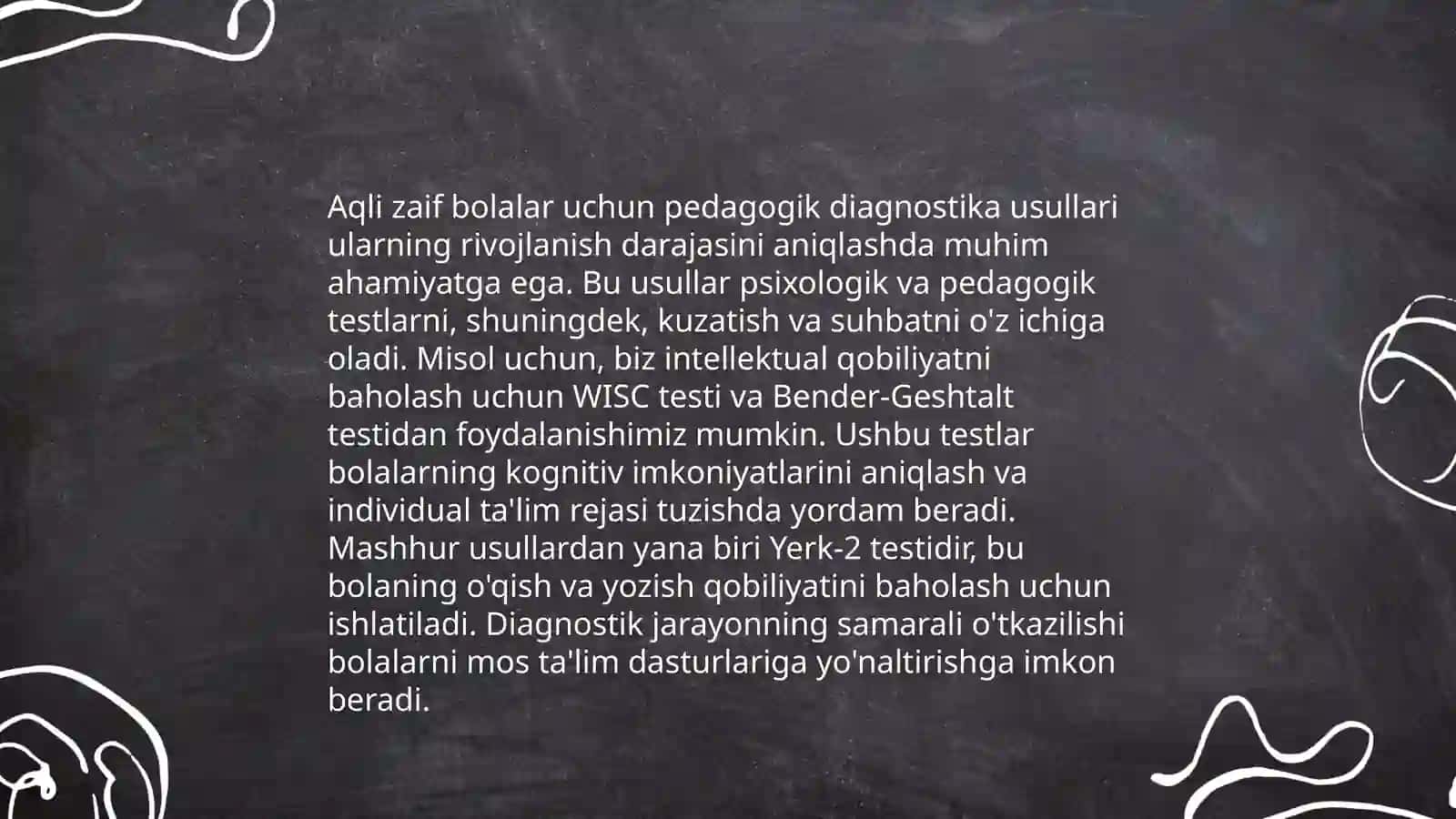Aqli zaif bolalarning pedagogik psixologik diagnostikasi 4