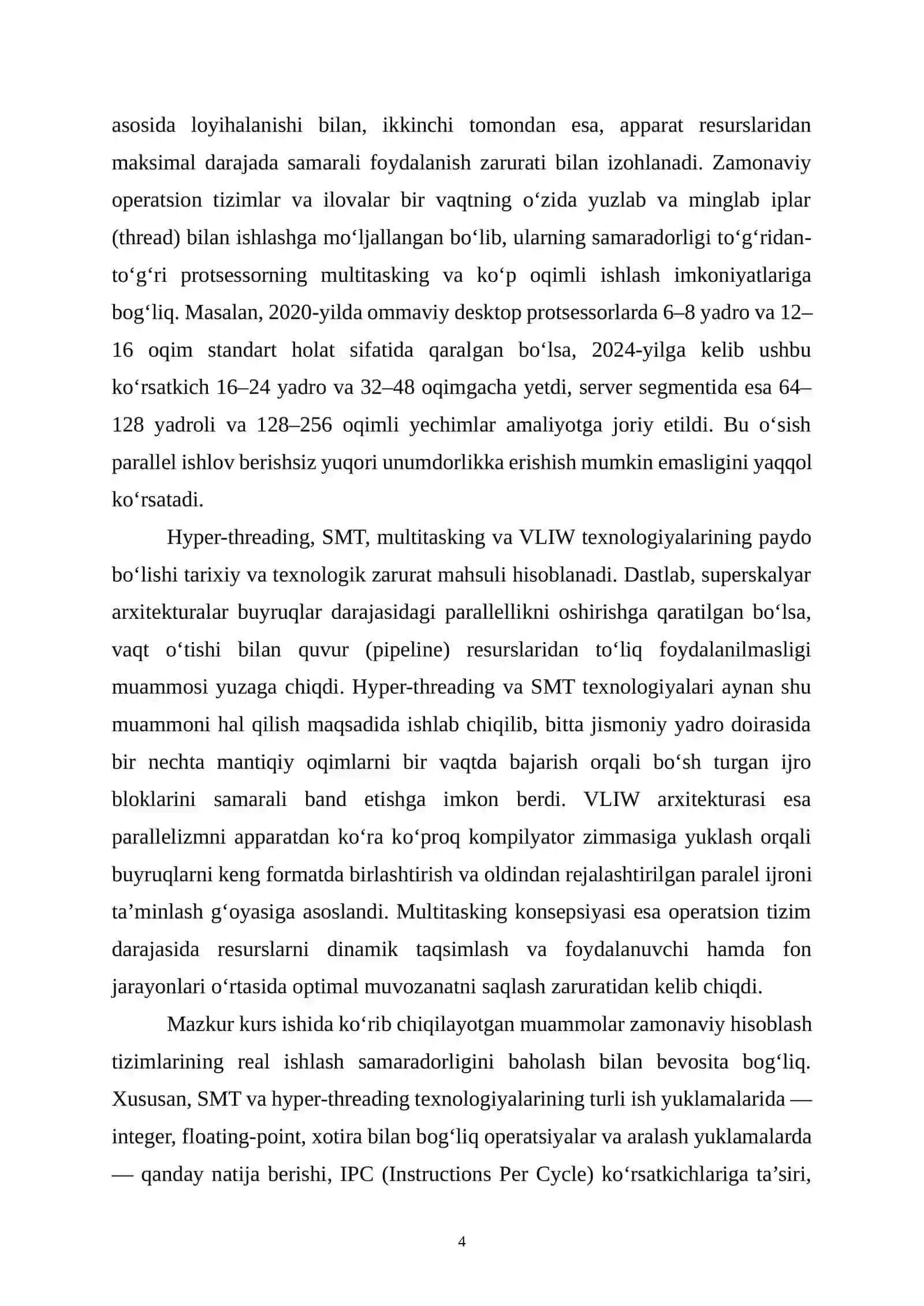 KOMPYUTER INJINIRINGI KAFEDRASI KURS ISHI 4