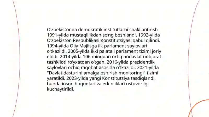O'zbekistonda demokratik fuqorolik jamiyati asoslarining shakillanishi 4