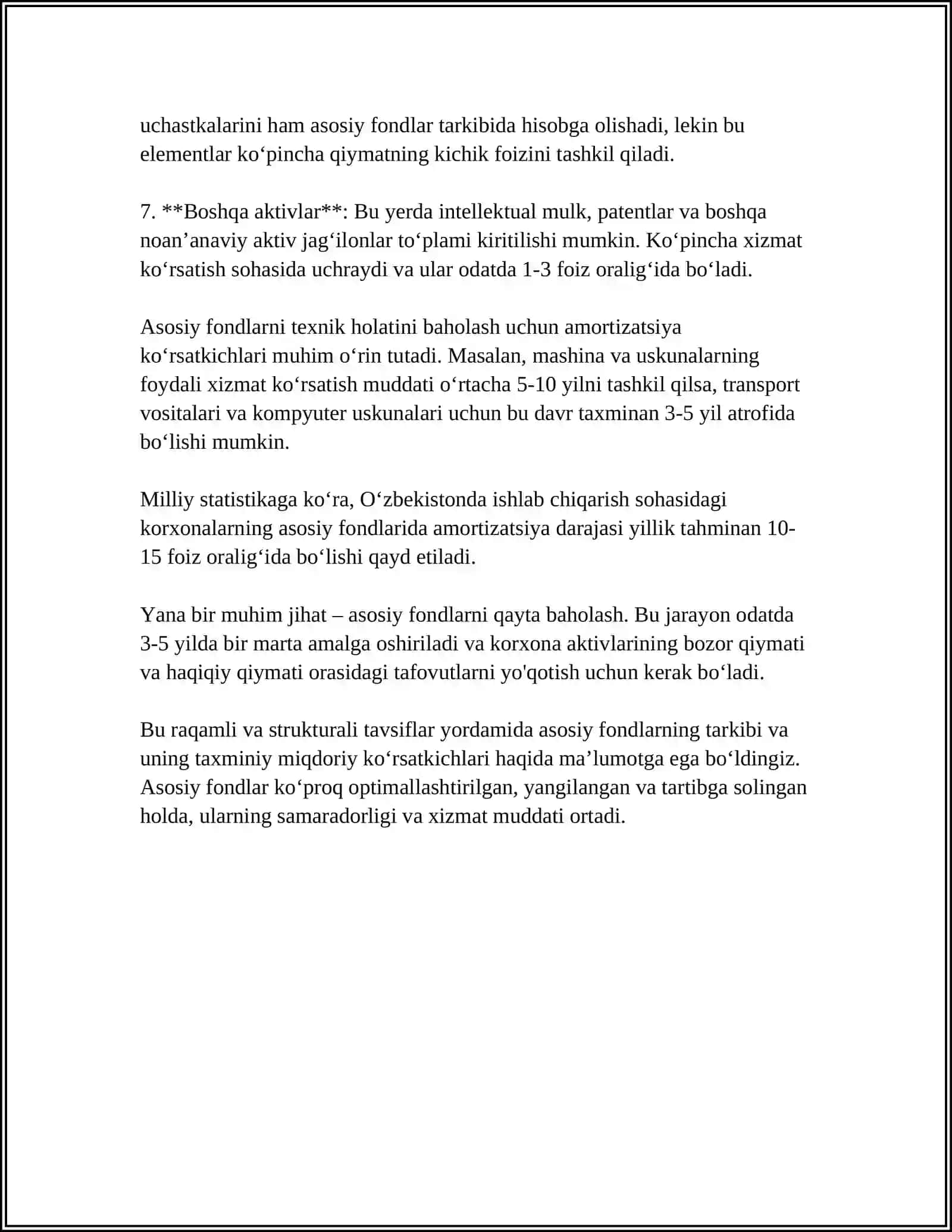 OʻZBEKISTON SANOATI ASOSIY FONDLARINING DINAMIKASI 4