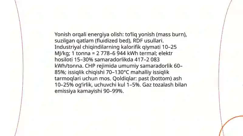 Sanoat chiqindilarni qayta ishlash va undan energiya olish imkoniyatlari 4