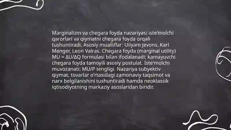 Neoklassik iqtisodiyoti va uning vakillari 4