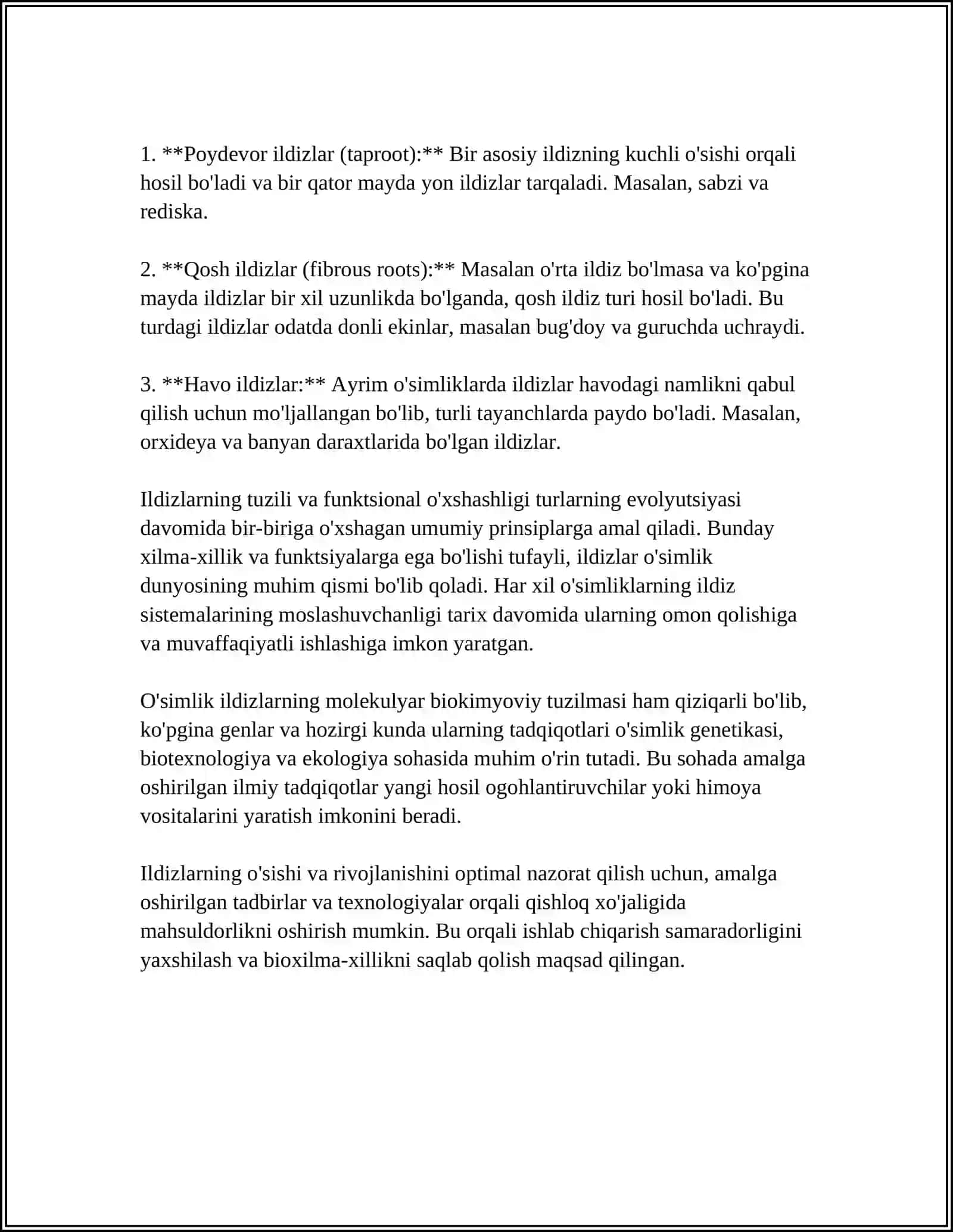 ILDIZ, POYA VA BARG METAMORFOZI 4