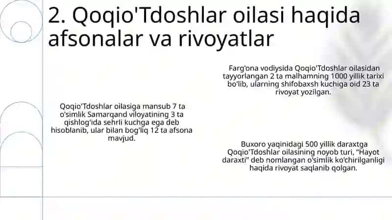 Qoqio'tdoshlar oilasi dorivor vakillari 4