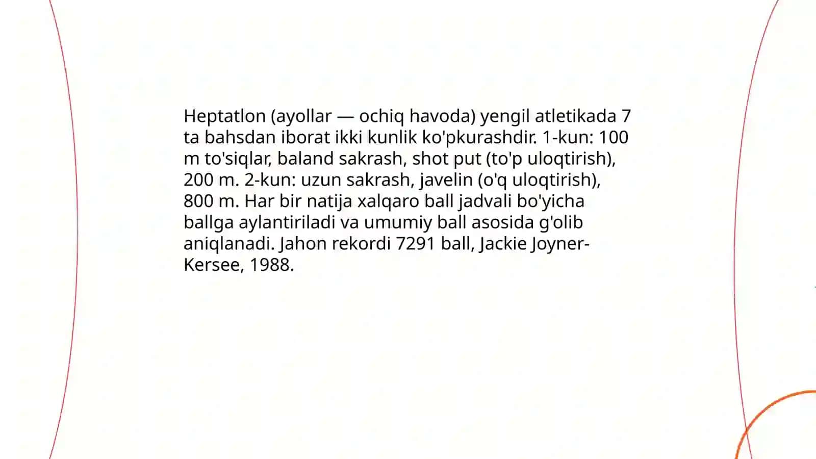 Yengil atletikada ko'pkurash turlari 4
