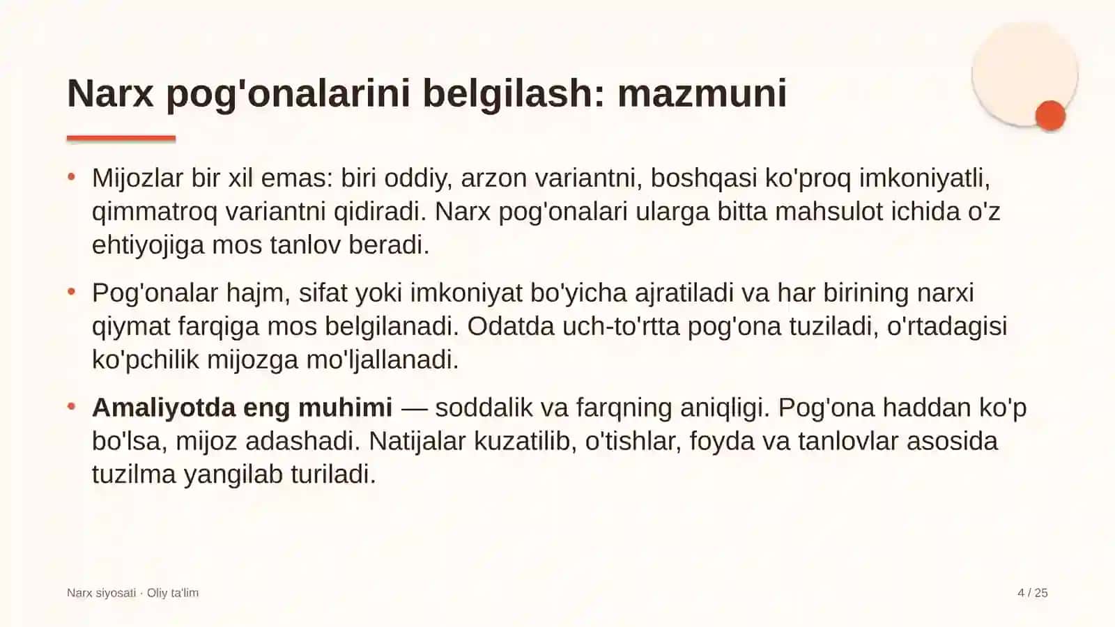 buxgalteriya xizmatlarida narx pog'onalarini belgilash 1572 4