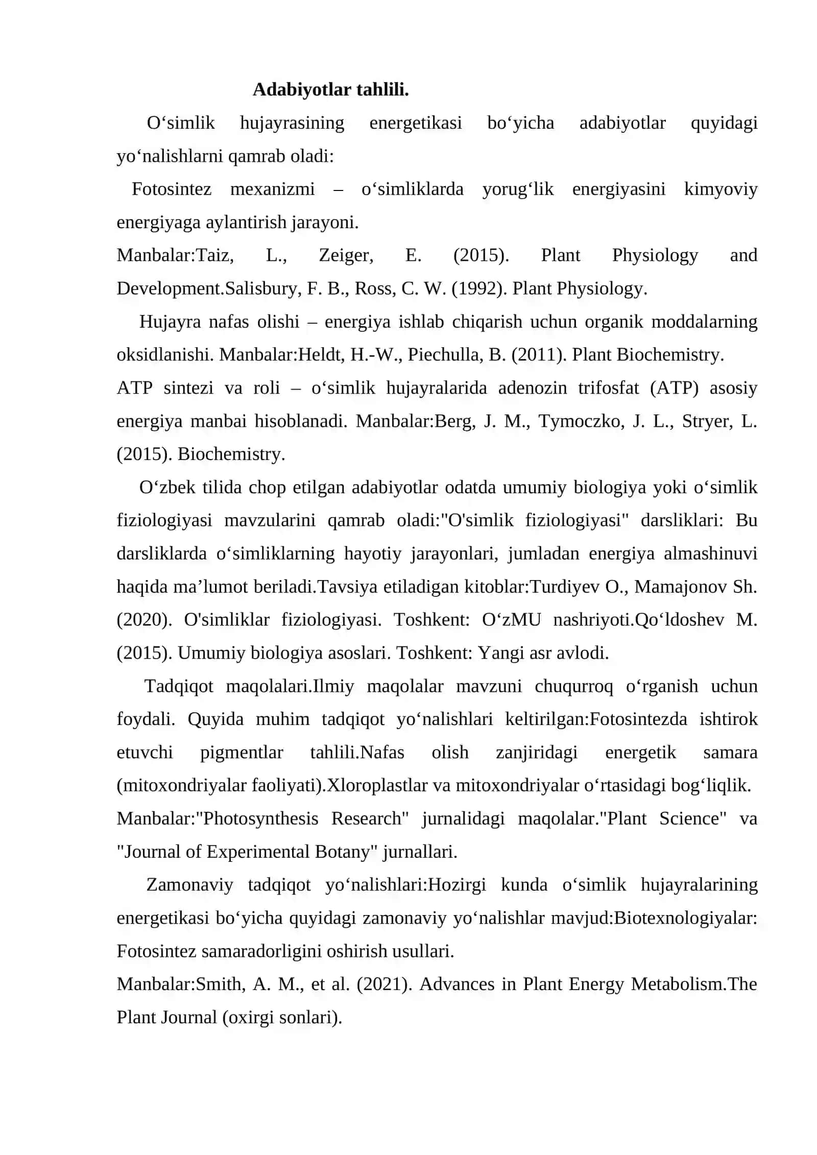 O’simlik hujayrasining energetikasi 4