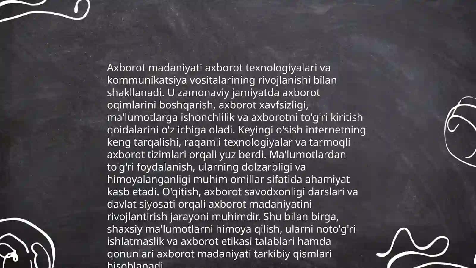 Media savodhonlik va axborot madaniyati 4