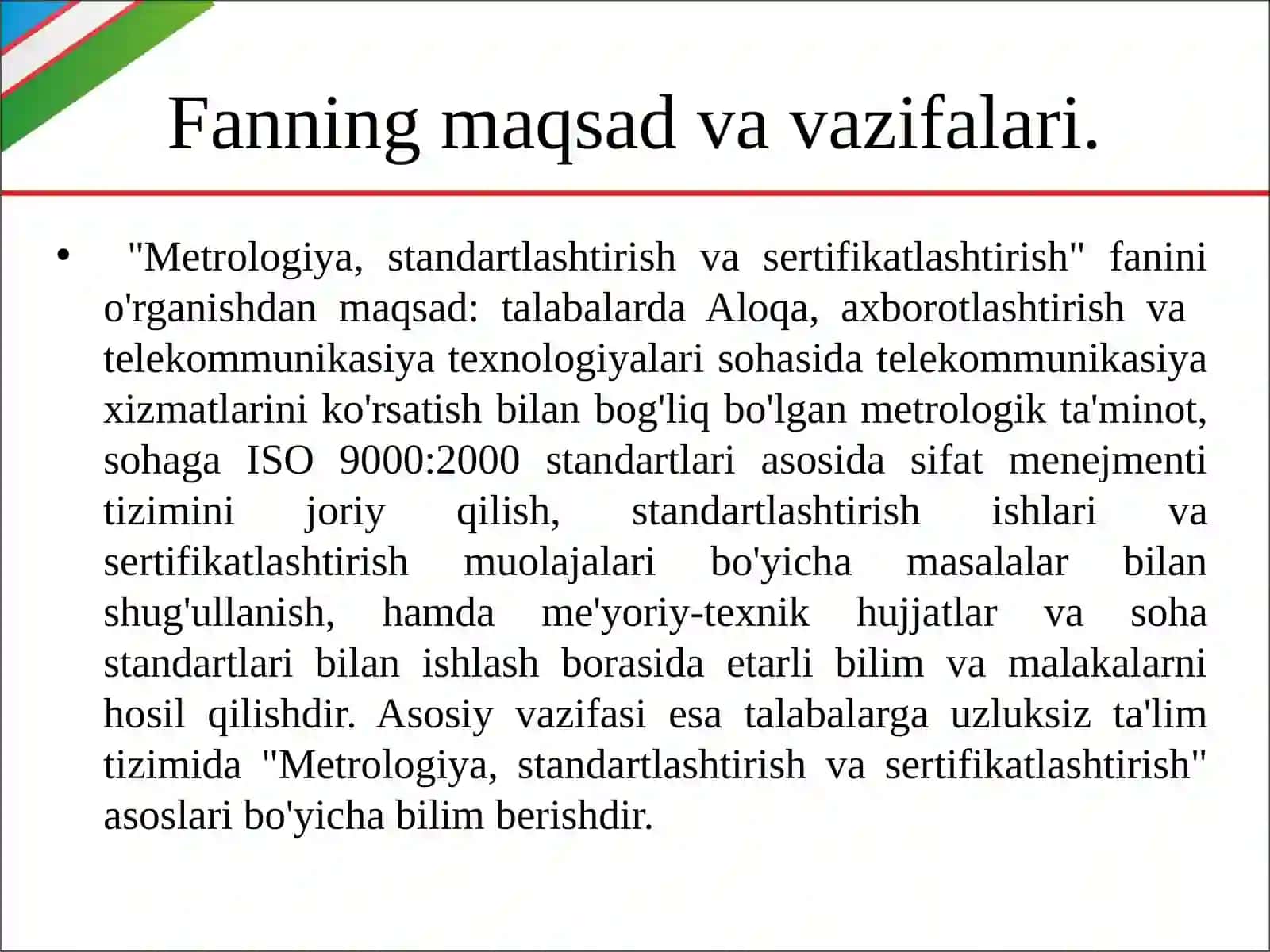 Metrologiya va sertifikatlash 4