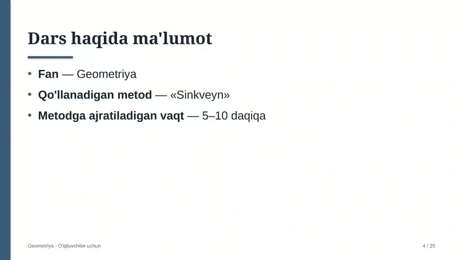 geometriya darslarida sinkveyn metodidan foydalanish 3929 4