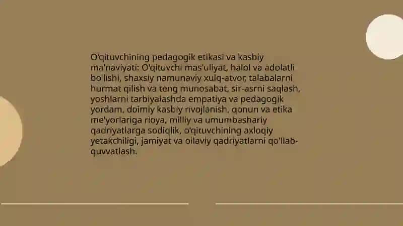 O’qituvchining tarbiyachi sifatidagi mahorati 4