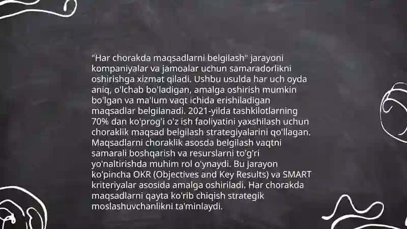 Ish faoliyatini rejalashtirish 4