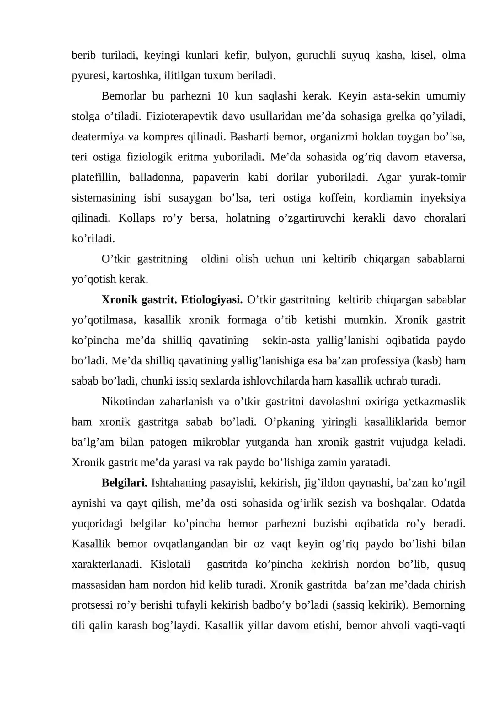 Oshqozon va o’n ikki barmoqli ichak yara kasalliklari, o’t pufagi va jigar kasalliklari 4