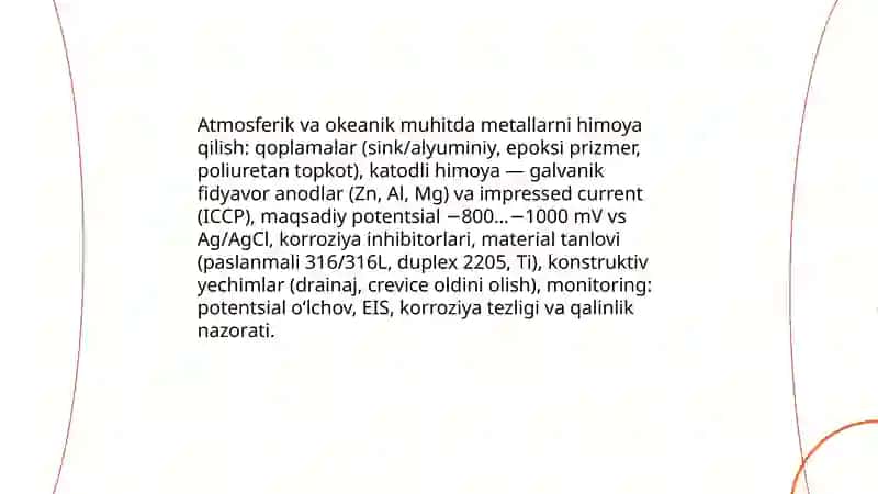 Metallarni korroziya va olovdan himoyalash 4
