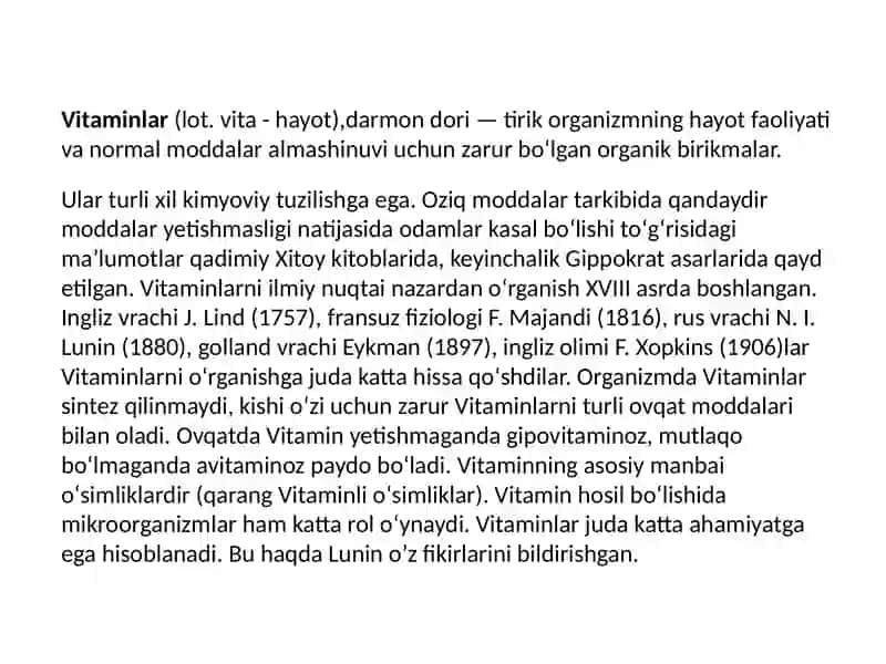 VITAMINLAR 4