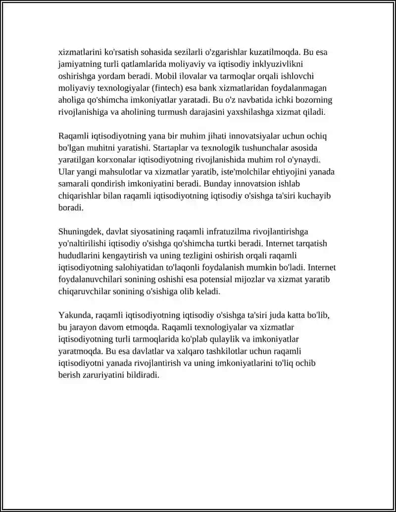 IQTISODIYOT RIVOJLANISHIDA RAQAMLI IQTISODIYOTNING RÒLI 4