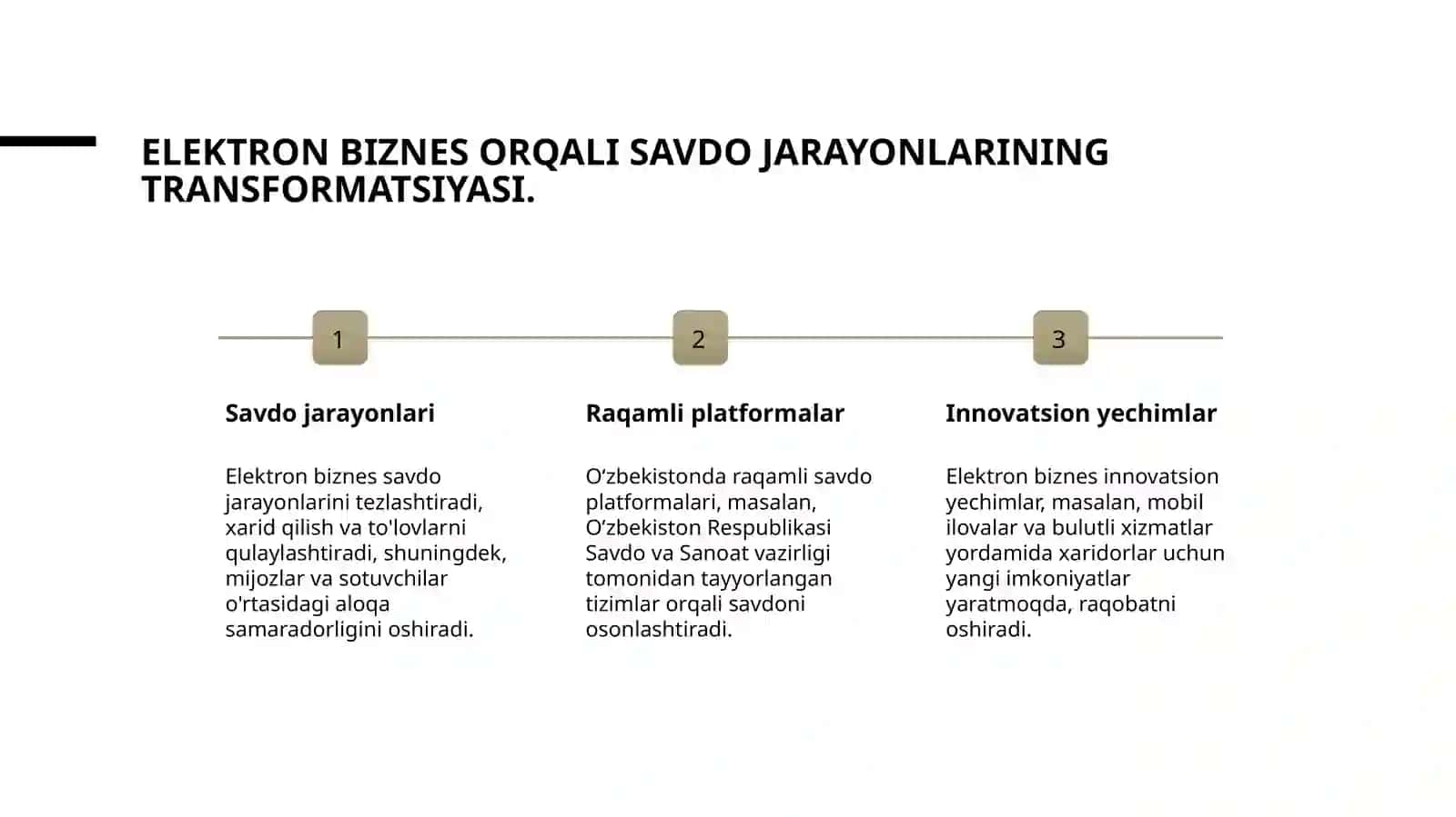 Elektron biznesning Oʻzbekistondagi roli 4
