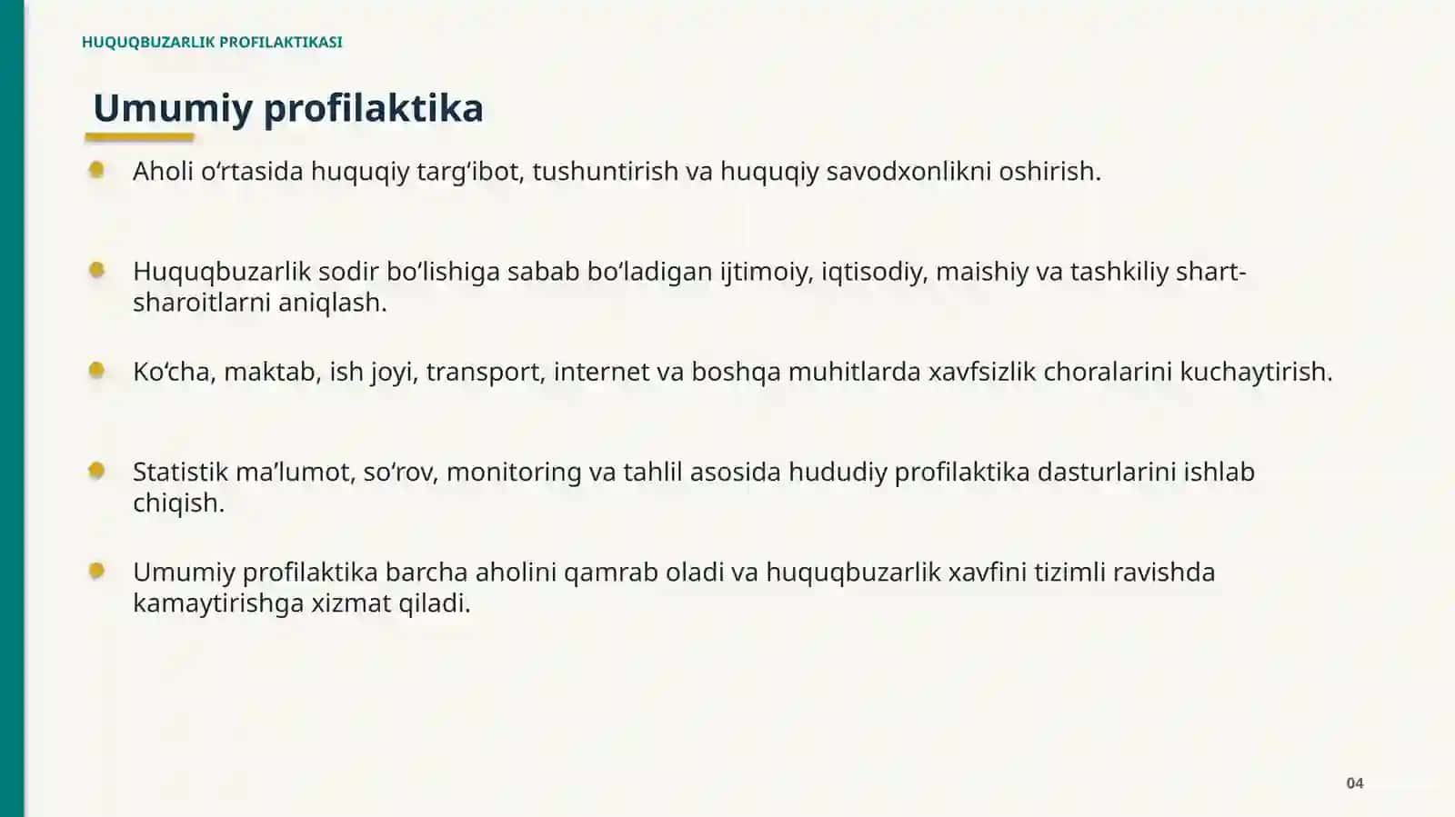 HUQUQBUZARLIK PROFILAKTIKASI 4