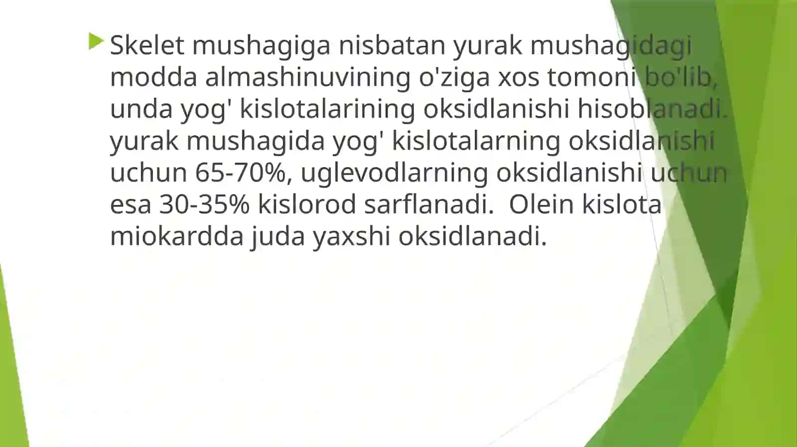 Yurak va mushak biokimyosi 4