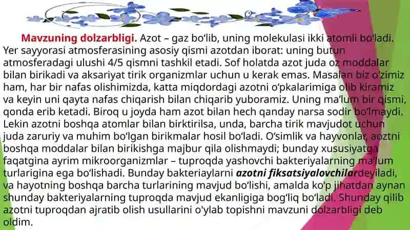 AZOT VA UNING BIRIKMALARI 4