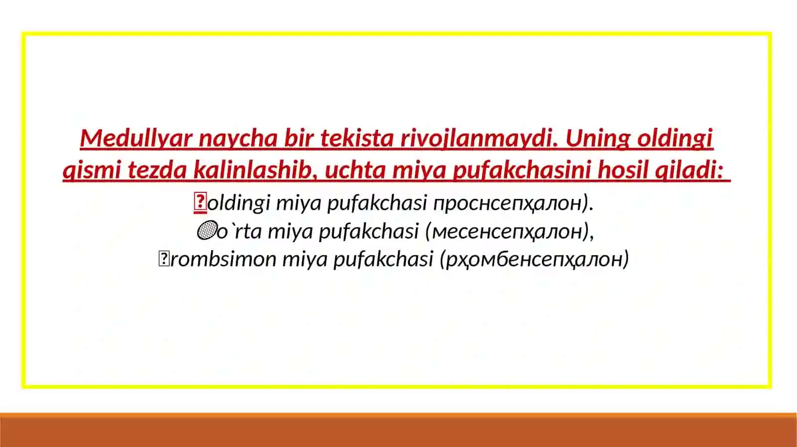 ASAB TIZIMINING ONTOGENEZI 4