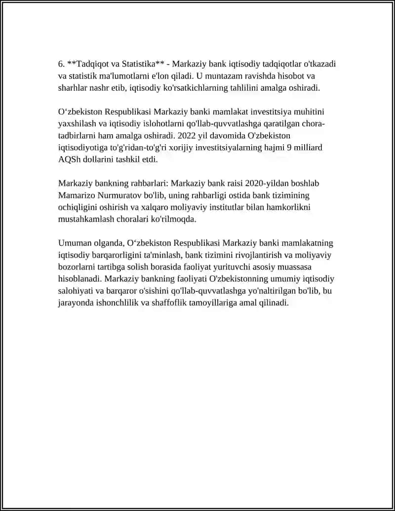 Oʻzbekiston Respublikasi Markaziy banki 4